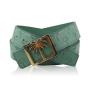 Factory direct women's leather belt embroidery women leather belt ladies pin buckle belt