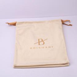 Custom Gold Printing Large Velvet Drawstring Pouch For Clothes Hat Handbag Packing Recyclable Velvet Shopping Bag
