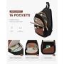 LOVEVOOK 2023 Fashion Travel Chest Bag for College Sling Bag Backpack Crossbody Bag Convertible Waterproof Small Hiking Daypacks