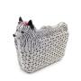 OEM Factory Women Rhinestone Purse Leather Evening Dog Shaped Clutch Gown Crystal Bag