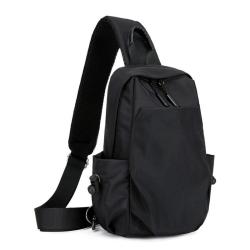 ZF094 Fashion Crossbody Bag Men Anti-theft Leisure Travel Chest Bag Simple Oxford Cloth Shoulder Bag Waterproof Wear-resistant