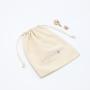 High Quality Organic Cotton Gift Packaging Custom Logo Dust Drawstring Bag Natural Cosmetic Cotton Makeup Pouch