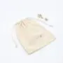 High Quality Organic Cotton Gift Packaging Custom Logo Dust Drawstring Bag Natural Cosmetic Cotton Makeup Pouch