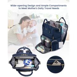 LOVEVOOK All-in-One Travel Diaper Bag Multifunction Large Nappy Bag with Changing Pad & Pacifier Case mummy baby diaper Bag