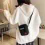 Wholesale 2022 New Fashion Canvas Handbags Harajuku Style Ladies Hand Bags Trendy Cute Mini Square Bag