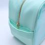 Keymay Stock No MOQ 5 Colors Clear Cosmetic Bags Personalized Letter Patches Storage Transparent Toiletry Bag for Women