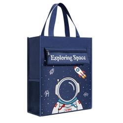 KBW747 Stationery Bag Students Large-capacity Canvas Shopping Bag Handheld Cramming Bag Waterproof Hand-carrying Schoolbag