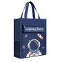 KBW747 Stationery Bag Students Large-capacity Canvas Shopping Bag Handheld Cramming Bag Waterproof Hand-carrying Schoolbag
