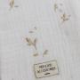 Custom Embroidery Printed Pouch Gift Master Maternity Cloth Pouch Gauze Cotton Birth Gift Soft Muslin Cotton Bag