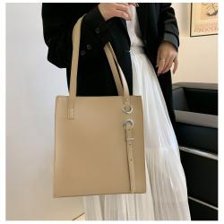 Bucket Type Women Designer Bags Pure Color Large Handbags 2022 Pu Leather Fashion Handbags JY1025