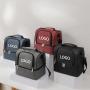 BSCI factory customized logo printed promotional business lunch storage bag two layers insulated cooler bag
