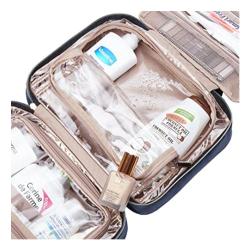 Custom Travel Toiletry Bag with Hanging Hook Water-resistant Luxury Makeup Cosmetic Bags Travel Organizer for Accessories