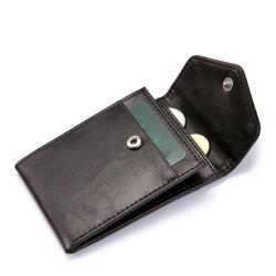 ZHF040 Cross-border RFID creative men's wallet buckle PU card bag fashion zero wallet bank card set wholesale