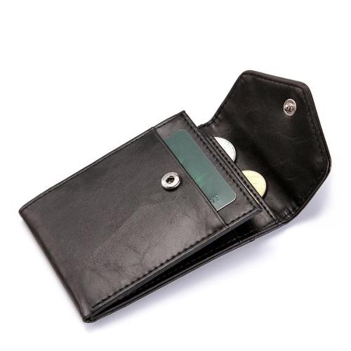 ZHF040 Cross-border RFID creative men's wallet buckle PU card bag fashion zero wallet bank card set wholesale