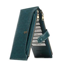 ZF211 RFID Anti-theft Brush Wallet Female Double Zip Mobile Phone Bag New Large-capacity Long Waterproof Wear-resistant