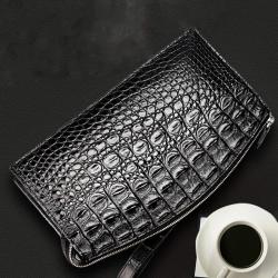 SAC A Main Cuir Sac Pour Homme Bolsa De Luxo Men Luxury Genuine Crocodile Skin Leather Envelop Hand Clutch Bags Handbag For Man