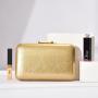 Fashionable solid color minimalist glossy light texture party evening bags handbags ladies purse clutch bag for women