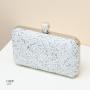 New Rainbow Shell Diamond Evening Bag Luxury Crystal Shiny Makeup Bog Famous Brands Handbags sac tendance 2024
