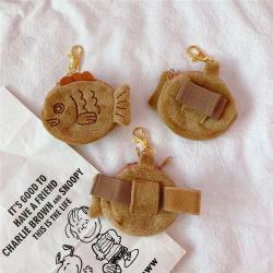 Factory supplier plush keychain designer purses and handbags custom animal shape ita bag