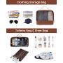 LOVEVOOK waterproof 4pcs Gym Duffel Bag for Men Women Weekender Travel Bag Carry On Overnight Duffle Bag with Laptop Compartment