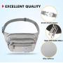 Travel Large Crossbody Fanny Pack for Women Men Custom Fashion Bum Bag Belt Bag with 4-Zipper Pockets
