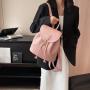 ZR603 New Women Bag Backpack Fashion Girl White Pleasure PU Leather Waterproof Schoolbag Female Flip Cover Versatile Travel Bag