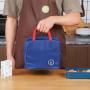 HR076 Working Waterproof Lunch Box Bag Aluminum Foil Cloth Picnic Handbag School Heat Preservation Camping Household Bento Bag