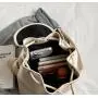 ZR603 New Women Bag Backpack Fashion Girl White Pleasure PU Leather Waterproof Schoolbag Female Flip Cover Versatile Travel Bag