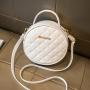 Wholesale Fashion Geometric Rhombus Mini Women Handbags PU Leather Round Ladies Crossbody Shoulder Bags