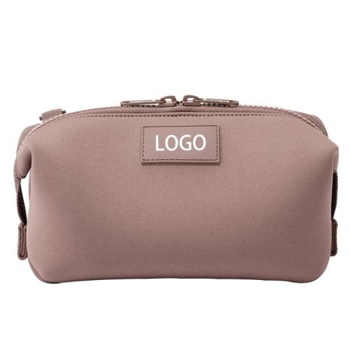 Wholesale Custom Logo Eco Friendly Solid Color Travel Toiletry Makeup Bag Neoprene Cosmetic Bag