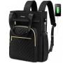 LOVEVOOK 2023 New Style Quilted Ladies Backpack Waterproof College lightweight Bag Travel High Quality Laptop Backpack for Women