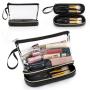 Gelory Wholesale Custom Logo Design Double Layer Cosmetic Bag Travel Portable Makeup Organizer Pouch Bag