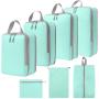 XL009-7 Foldable Travel Bag Seven Pieces Travel Organizer Set 6 Colors Accept Customized Logo Durable Essentials for Travelling