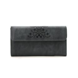2024 Custom Hollow Out Short Money Bag Purse For Women Long Wallet With Logo