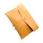 Fireproof Document Bag Genuine Leather File Folder Envelope A4 Paper Portfolio Case