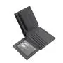 Rfid blocking trifold leather men wallet custom genuine leather cowhide big wallet