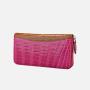 OEM ODM Hot Sales Customized Luxury Fashion Genuine Crocodile Alligator Skin Leather Women Long Zipper Clutch Wallet For Ladies