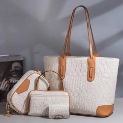 Flower Printing Shoulder Crossbody Bag Pure Color Zipper Shoulder Bag Women Pu Leather Fashion Womens Tote Bags