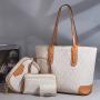 Flower Printing Shoulder Crossbody Bag Pure Color Zipper Shoulder Bag Women Pu Leather Fashion Womens Tote Bags