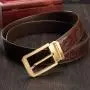High Quality Mens Belt Pin Buckle Belt Cinturones Hombre Genuine Leather Crocodile Belts For Men