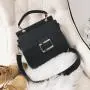 Hot selling fashion wide shoulder strap portable crossbody small square bag frosted shoulder bag