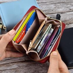 OEW191 PU Leather Coin Purse Short Multiple Card Slots Wallet Cartoon Cute Bear Ladies Wallets And Purses Women Mini Card Holder