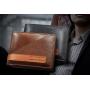 HR728 Genuine Cow Leather Vintage Men Wallets Organizer ID Card Holders Casual Fashion Short Purse Cowhide Leather Clutch Wallet