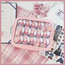 Factory Custom Ita Bag Manufacturer Low MOQ PU Leather Cute Pins Display Women Ita Crossbody Bags
