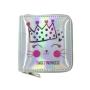 Ins style Holographic leather mini pouch bag custom printing designer wallet for girls