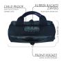 Accept OEM Waterproof sealing zipper Combination Lock Soft Bag Smell Proof Carbon Lining Travel Handbag