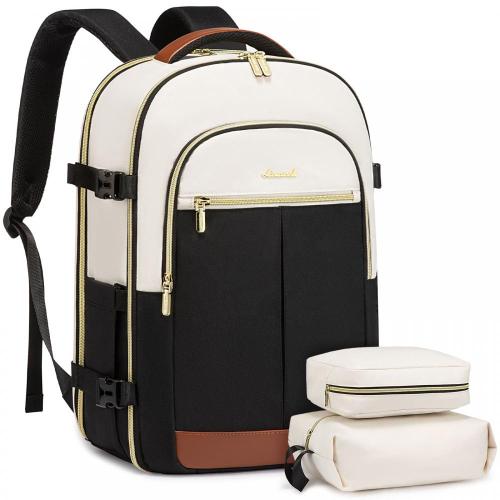 LOVEVOOK large Flight Approved 40L carry on backpack Fits 15.6 17in Laptop travel work weekender backpacks with 2 Packing Cubes