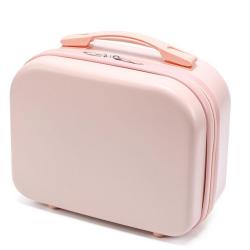 ZF038 New Fashion Travel Female Mini Handheld Small Case 14 Inch ABS Cosmetic Case Anti-pressure Wear-resistant Storage Luggage