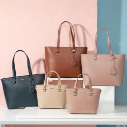 LOVEVOOK New Style 2pcs/set Fashion Handbags Ladies PU Leather Shoulder Bags Shopping Tote Satchel Purse Set for Women