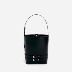 Wholesale Customized Logo Luxury Handbags Plain Leather Crossbody Bags Fashionable Bucket Bags For Women